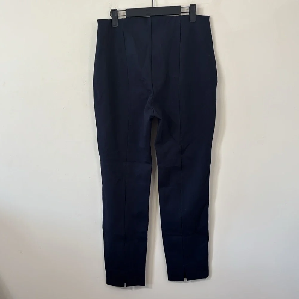 NWT Quince Ultra-Stretch Ponte Pintuck Ankle Pants Black Size Large - Picture 6 of 10
